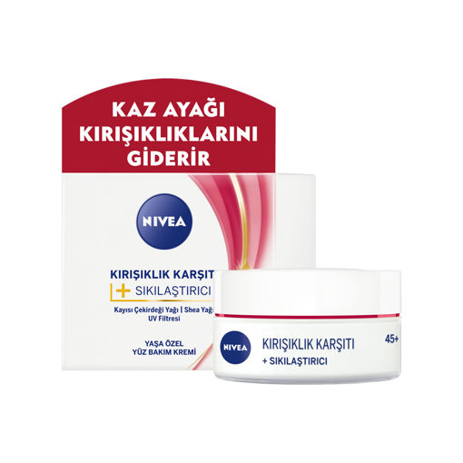 Nivea 45+ Kırışıklık Karşıtı+Sıkılaştırıcı Krem 50 Ml nin resmi