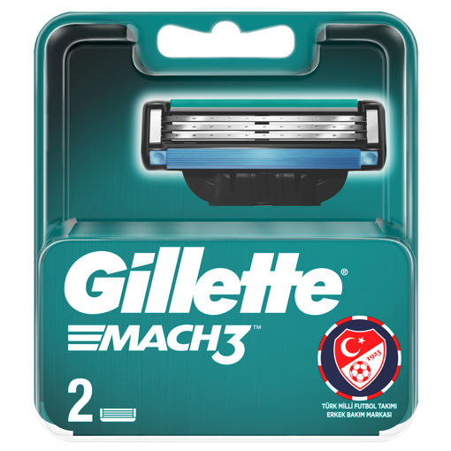 Gillette Mach3 Yedek Tıraş Bıçağı 2'li nin resmi