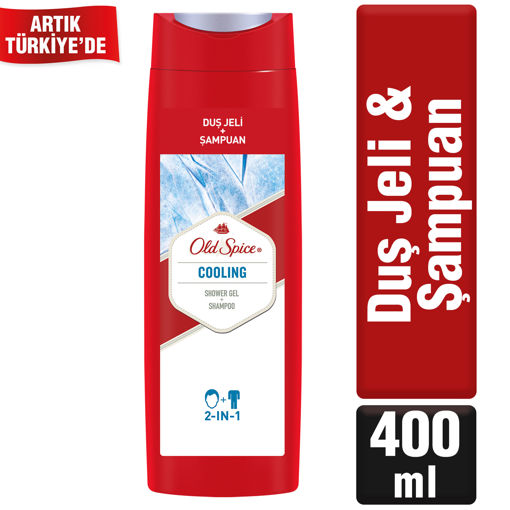 Old Spice Cooling Duş Jeli&Şampuan 400 Ml nin resmi