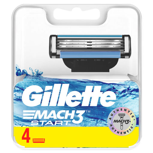 Gillette Mach3 Authentic Start Yedek Tıraş Bıçağı 4'lü nin resmi