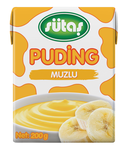 Sütaş Muzlu Puding 200 Gr nin resmi