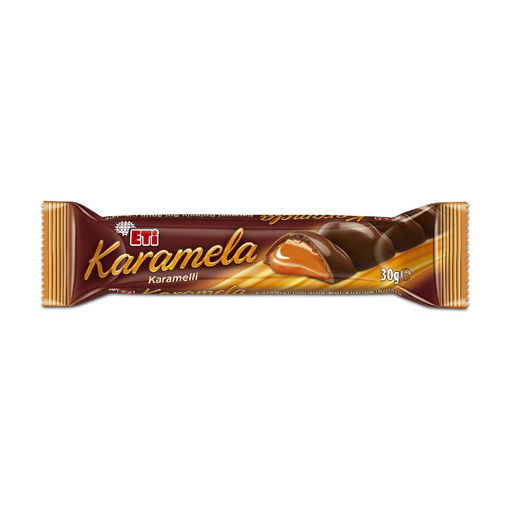 Eti Karamela Karamel Dolgulu Bol Sütlü Çikolata 30 Gr nin resmi
