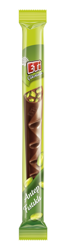 Eti Çikolata Keyfi Antep Fıstıklı Uzun Çikolata 34 Gr nin resmi