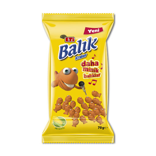 Eti Balık Mısırlı Kraker 70 Gr nin resmi