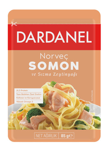 Dardanel Zeytinyağlı Somon Balığı 80 Gr nin resmi