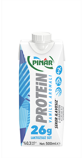 Pınar Protein Vanilya Aromalı Süt 500 Ml nin resmi