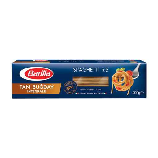 Barilla Tam Buğday Spagetti Makarna 400 Gr nin resmi