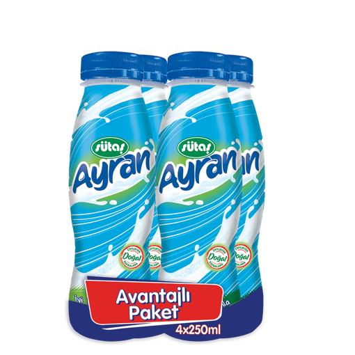 Sütaş Tam Yağlı Ayran 4*250 Ml nin resmi