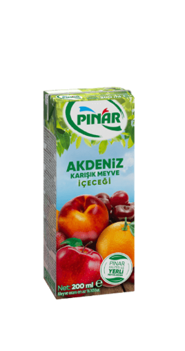 Pınar Akdeniz Karışık Meyve Nektarı 200 Ml nin resmi