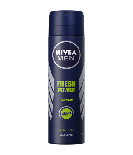 Nivea Men Fresh Power Deodorant Sprey 150 ML nin resmi