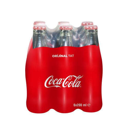 Coca Cola Cam Şişe 6*200 Ml nin resmi
