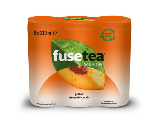 Fuse Tea Şeftali Aromalı Soğuk Çay 6'lı 330 Ml nin resmi