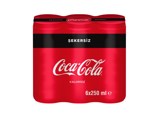 Coca Cola Şekersiz 6*250 Ml nin resmi