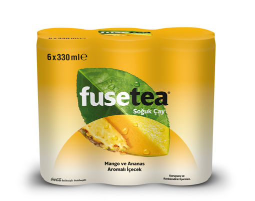 Fuse Tea Mango&Ananas Aromalı Soğuk Çay  6'lı 330 Ml nin resmi