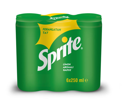 Sprite Gazoz 6*250 Ml nin resmi