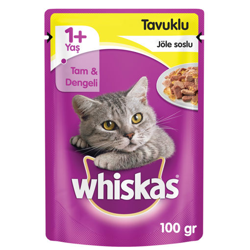 Whiskas Pouch Tavuklu Kedi Maması 85 Gr nin resmi