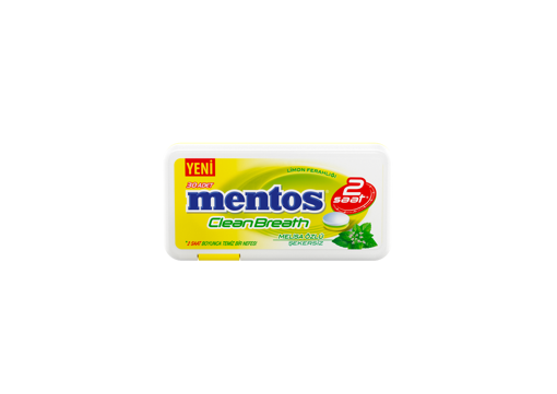 Mentos Clean Breth Limon Aromalı Melisa Özlü Şeker 21 Gr nin resmi