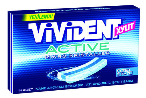 Vivident Active Nane Aromalı Sakız 14'lü nin resmi