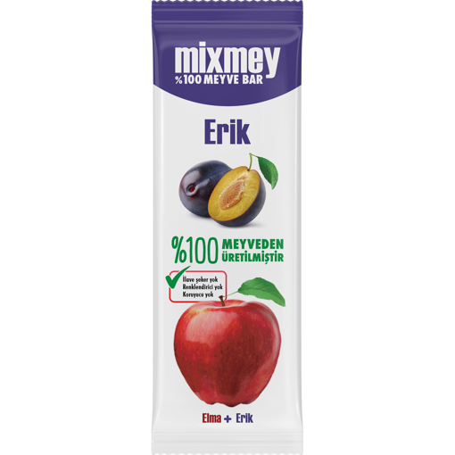 Mixmey Erik&Elma %100 Meyve Bar 20 Gr nin resmi