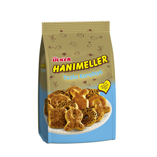 Ülker Hanımeller Tuzlu Kurabiye Karma Poşet 150 Gr nin resmi