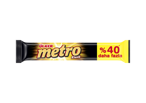 Ülker Metro Çikolata Kaplı Karamelli Çikolata Bar 50,4 Gr nin resmi