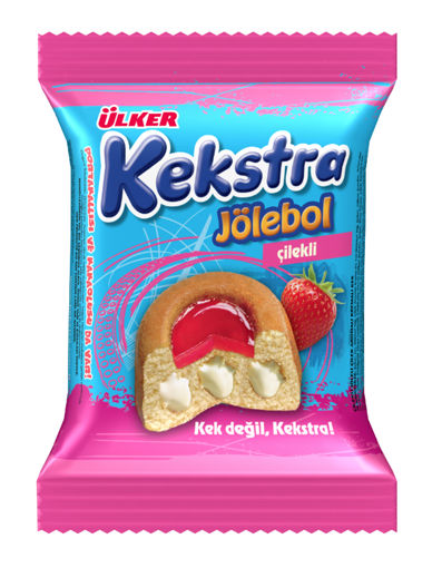 Ülker Kekstra Jölebol Çilekli Kek 40 Gr nin resmi