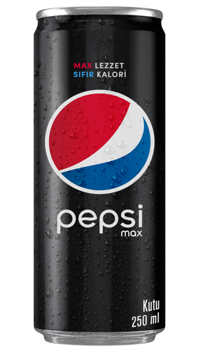 Pepsi Max Şekersiz Kutu Kola 250 Ml nin resmi