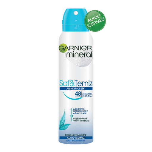 Garnier Mineral Saf&Temiz 48 Saat Etkili Sprey Deodorant 150 Ml nin resmi