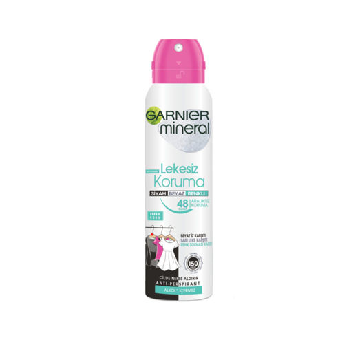 Garnier Mineral Lekesiz Koruma Ferah Koku 48 Saat Etkili Sprey Deodorant 150 Ml nin resmi