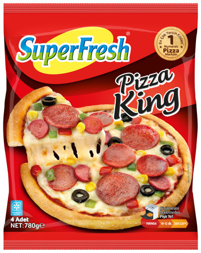 Superfresh Pizza King 4'lü 780 Gr nin resmi
