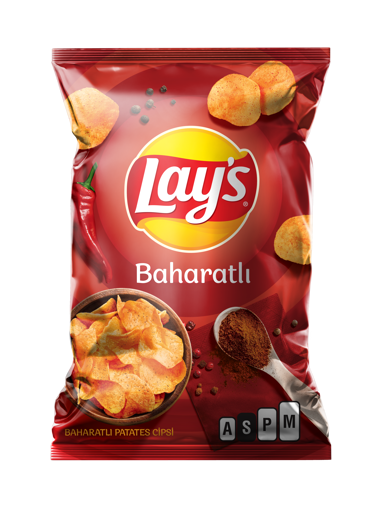 Lay's Baharatlı Patates Cipsi Süper Boy 125 Gr nin resmi