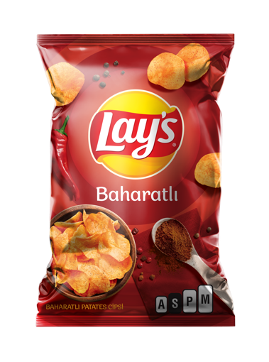 Lay's Baharatlı Patates Cipsi Süper Boy 107 Gr nin resmi