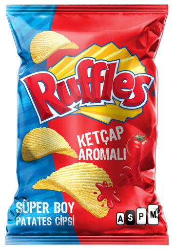 Ruffles Ketçaplı Patates Cipsi Süper Boy 125 Gr nin resmi