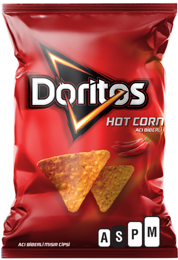 Doritos Hot Corn Acı Biberli Mısır Cipsi 130 Gr nin resmi