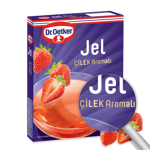 Dr. Oetker Çilek Aromalı Bitkisel Jel 100 Gr nin resmi