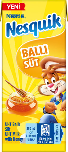 Nestle Nesquik Ballı Süt 180 Ml nin resmi