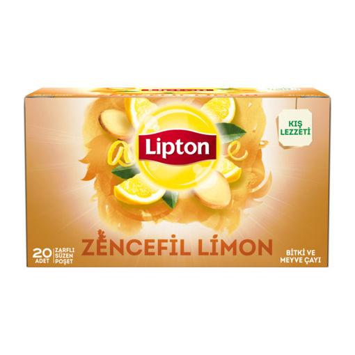 Lipton Zencefil Limon Bitki Çayı 40 Gr nin resmi