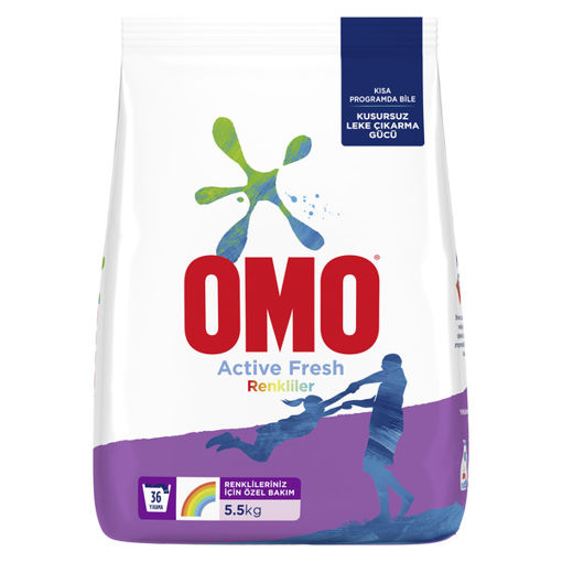 Omomatik Color Toz Çamaşır Deterjanı 5,5 Kg nin resmi