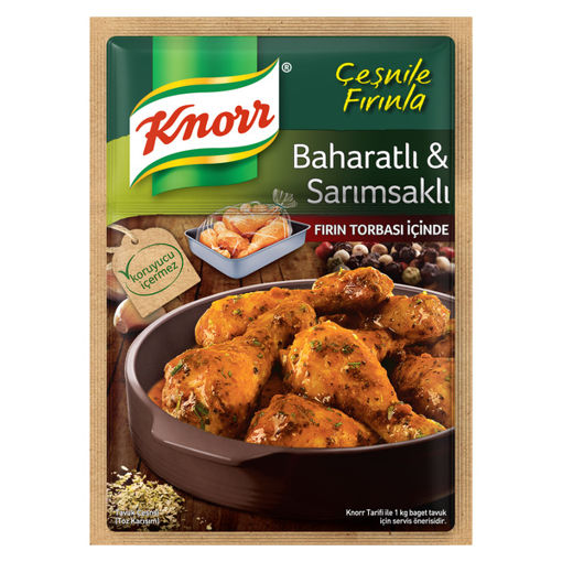 Knorr Baharatlı&Sarımsaklı Fırında Tavuk Çeşnisi nin resmi