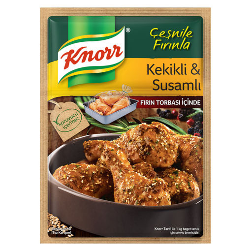 Knorr Kekikli&Fesleğenli&Susamlı Fırında Tavuk Çeşnisi nin resmi