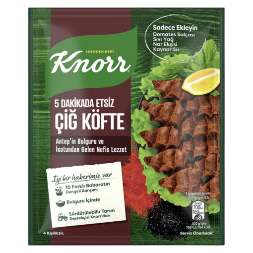 Knorr 5 Dakikada Etsiz Çiğ Köfte Seti 120 Gr nin resmi