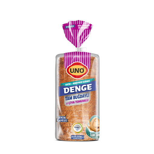 Uno Denge Tam Buğdaylı ve Çiya Tohumlu Ekmek 350 GR nin resmi