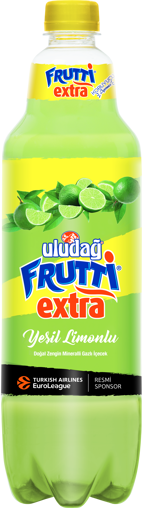 Uludağ Frutti Extra Yeşil Limon Aromalı Maden Suyu 1 Lt nin resmi