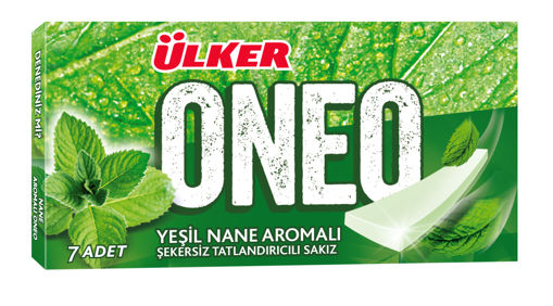 Oneo Yeşil Nane Aromalı Sakız 7'li 14 Gr nin resmi