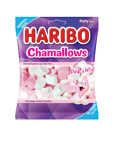 Haribo Chamallows Party(Çilek Aromalı) Marshmallow 150 Gr nin resmi