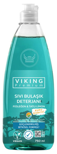 Viking Premium Fesleğen&Tatlı Limon Kokulu Sıvı Bulaşık Deterjanı 750 Ml nin resmi