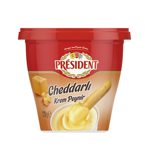 President Cheddarlı Krem Peynir 270 Gr nin resmi