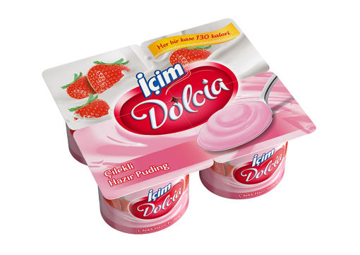 İçim Dolcia Çilekli Puding 4*110 Gr nin resmi