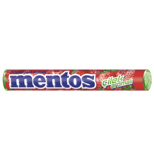 Mentos Çilekli Stick Şeker 37,5 Gr nin resmi