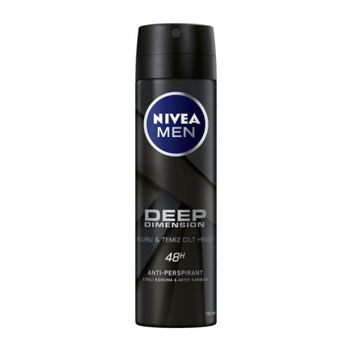 Nivea Men Deep Dimension Sprey Deodorant 150 ML nin resmi